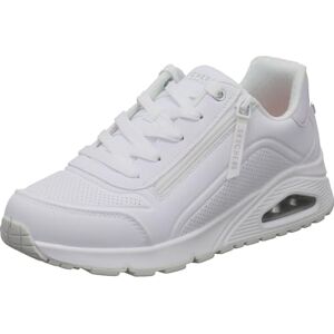 Skechers Girl's Uno Gen1 Zip and Stride Sneakers, White Synthetic/Trim, 10.5 UK Child Skechers Girl's Uno Gen1 Zip and Stride Sneakers, White Synthetic/Trim, 10.5 UK Child