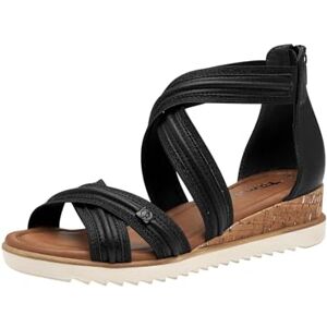 Tamaris Women's Damen 1-28701-44 Wedge Sandal, Black Metallic, 6.5 UK Tamaris Women's Damen 1-28701-44 Wedge Sandal, Black Metallic, 6.5 UK