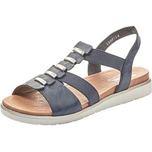 Rieker Women's Frühjahr/Sommer V5051 T-Bar, Blue Pacific 14, 7.5 UK Rieker Women's Frühjahr/Sommer V5051 T-Bar, Blue Pacific 14, 7.5 UK