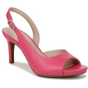 LifeStride Women's Teller 2 Slingback Peep Toe Pumps Heeled Sandal, French Pink, 7.5 Wide LifeStride Women's Teller 2 Slingback Peep Toe Pumps Heeled Sandal, French Pink, 7.5 Wide