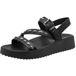 Tamaris Women Footbed Slide with Wedge heel black 5.5 UK Tamaris Women Footbed Slide with Wedge heel black 5.5 UK