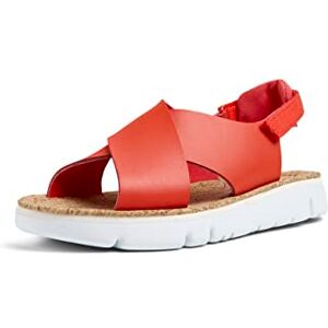 Camper Women's Oruga TWS Twins-k200157 Flat Sandals, Red 049, 4 UK Camper Women's Oruga TWS Twins-k200157 Flat Sandals, Red 049, 4 UK