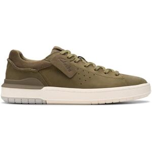 Clarks Courtlite 2 Run Olive Nubuck Leather Men - Sneaker Clarks Courtlite 2 Run Olive Nubuck Leather Men - Sneaker