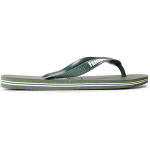 Havaianas Brasil Logo Unisex Adults FlipFlop Green Olive 4.5/5 UK Havaianas Brasil Logo Unisex Adults FlipFlop Green Olive 4.5/5 UK