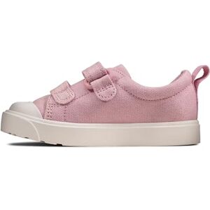 Clarks Girl's City Bright T Low-Top Sneakers, Pink Canvas, 4.5 UK Clarks Girl's City Bright T Low-Top Sneakers, Pink Canvas, 4.5 UK
