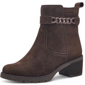 Tamaris Comfort Women’s Ankle Boots with Heel Leather Block Heel , Mocca Suede, 5 UK Tamaris Comfort Women’s Ankle Boots with Heel Leather Block Heel , Mocca Suede, 5 UK