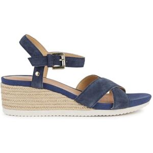 Geox Girls' D Ischia Corda C Wedge Sandals, navy, 7 UK Geox Girls' D Ischia Corda C Wedge Sandals, navy, 7 UK