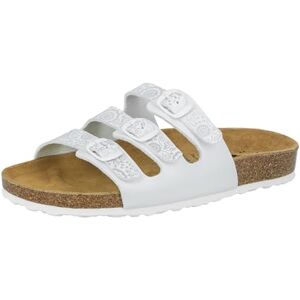 Lico Women's Bioline Flower Mules, White, 5 UK Lico Women's Bioline Flower Mules, White, 5 UK