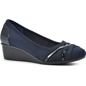 CLIFFS BY WHITE MOUNTAIN Women's Bowie Wedge, Navy/Nylon, 5 UK CLIFFS BY WHITE MOUNTAIN Women's Bowie Wedge, Navy/Nylon, 5 UK