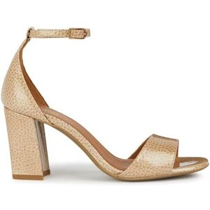 Geox Girls' D New Eraklia 80 Heeled Sandals, Dk Skin, 4 UK Geox Girls' D New Eraklia 80 Heeled Sandals, Dk Skin, 4 UK