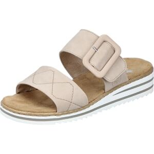 Rieker V0694-62 Womens Mules Beige Rieker V0694-62 Womens Mules Beige