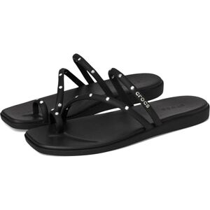 Crocs Women Sandal,Miami Studded Toe Loop Sandal,Black,3 UK Women Crocs Women Sandal,Miami Studded Toe Loop Sandal,Black,3 UK Women