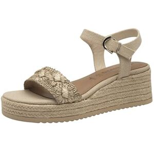 Tamaris Women's Damen 1-28059-44 Wedge Sandal, Beige, 6.5 UK Tamaris Women's Damen 1-28059-44 Wedge Sandal, Beige, 6.5 UK