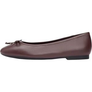 Tommy Hilfiger Women Hilfiger Smooth LTHR Ballet FW0FW09006 Ballerinas, Brown (Rich Walnut), 42 Tommy Hilfiger Women Hilfiger Smooth LTHR Ballet FW0FW09006 Ballerinas, Brown (Rich Walnut), 42