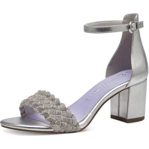 MARCO TOZZI Women's 2-28399-42 Heeled Sandal, Silver Comb, 5 MARCO TOZZI Women's 2-28399-42 Heeled Sandal, Silver Comb, 5