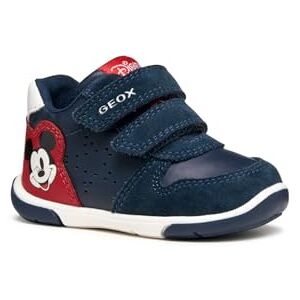 Geox Baby Boys B Zapito Boy First Walker Shoe, Navy Red, 2.5 UK Child Geox Baby Boys B Zapito Boy First Walker Shoe, Navy Red, 2.5 UK Child