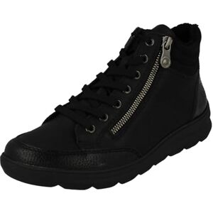 Rieker Ladies Dual Fastening Ankle Boots Z0040-01 Black Synthetic UK Size 6.5 EU Size 40 US Size 8.5 Rieker Ladies Dual Fastening Ankle Boots Z0040-01 Black Synthetic UK Size 6.5 EU Size 40 US Size 8.5
