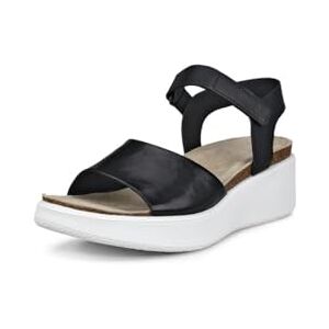 ECCO Women's Flowt Wedge Cork Sandal, Black, 7-7.5 ECCO Women's Flowt Wedge Cork Sandal, Black, 7-7.5