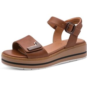 Jana Women's Wedge/Plat Sand Multiadj+Vegan Wedge Sandals, Cognac, 7 UK Jana Women's Wedge/Plat Sand Multiadj+Vegan Wedge Sandals, Cognac, 7 UK