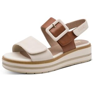 Jana Women's Wedge/Plat Sand MultiAdj+Vegan Wedge Sandals, Beige/Cognac, 41 EU Jana Women's Wedge/Plat Sand MultiAdj+Vegan Wedge Sandals, Beige/Cognac, 41 EU