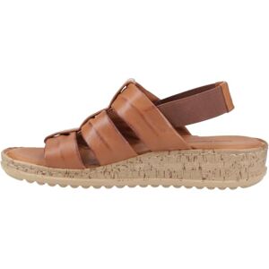 Hush Puppies Female Eden Gladiator Sandal, Tan, 4 Hush Puppies Female Eden Gladiator Sandal, Tan, 4