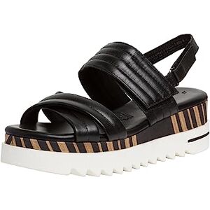 MARCO TOZZI Women's 2-2-28730-20 Leather Wedge Sandal, Black, 6.5 UK MARCO TOZZI Women's 2-2-28730-20 Leather Wedge Sandal, Black, 6.5 UK