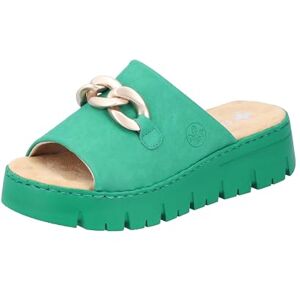 Rieker Women's V1088 Mules, Green, 6.5 UK Rieker Women's V1088 Mules, Green, 6.5 UK