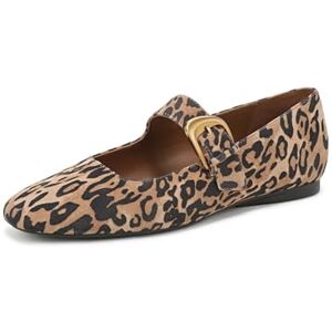 Naturalizer Women's Cosmic Mary Jane Flats, Wide Fit, Dark Brown Leopard Suede, UK 9 Naturalizer Women's Cosmic Mary Jane Flats, Wide Fit, Dark Brown Leopard Suede, UK 9