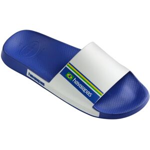Havaianas Unisex Slide Brasil Sandal, Marine Blue, 1/2 UK Havaianas Unisex Slide Brasil Sandal, Marine Blue, 1/2 UK