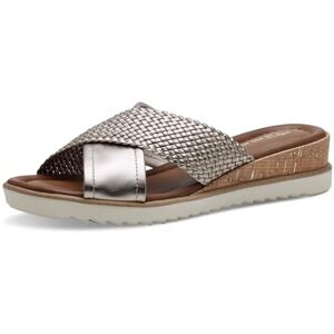 Tamaris Women's 1-27101-42 Wedge Mules, 933 Light Gold, 3.5 UK Tamaris Women's 1-27101-42 Wedge Mules, 933 Light Gold, 3.5 UK
