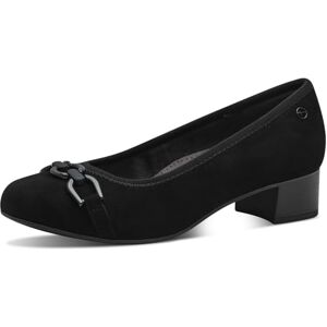 Tamaris Comfort Women’s Leather Pumps Low Heel, Black Suede, 4 UK Tamaris Comfort Women’s Leather Pumps Low Heel, Black Suede, 4 UK