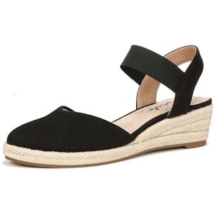 LifeStride Women's Kimmie Wedge Espadrilles Sandal, Black Canvas, 8 UK LifeStride Women's Kimmie Wedge Espadrilles Sandal, Black Canvas, 8 UK