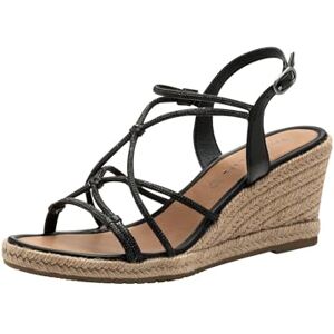 Tamaris Women's Wedge Heel Sandals, black, 7.5 UK Tamaris Women's Wedge Heel Sandals, black, 7.5 UK