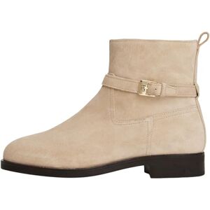 Tommy Hilfiger Women's Buckle Suede Riding Ankle Boots, Beige (Horseradish), 4 Tommy Hilfiger Women's Buckle Suede Riding Ankle Boots, Beige (Horseradish), 4