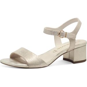 Tamaris Women's Damen 1-28250-42 Heeled Sandal, Lt Gold Struct, 4 UK Tamaris Women's Damen 1-28250-42 Heeled Sandal, Lt Gold Struct, 4 UK