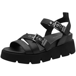 Tamaris Women’s platform sandal black 4 UK Tamaris Women’s platform sandal black 4 UK