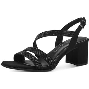 MARCO TOZZI Women's 2-28343-42 Heeled Sandal, Black, 6.5 MARCO TOZZI Women's 2-28343-42 Heeled Sandal, Black, 6.5