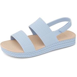 Reef Water Vista Higher Women's Platform Sandal Adjustable Velcro Strap, Dusty Blue, 6 UK Reef Water Vista Higher Women's Platform Sandal Adjustable Velcro Strap, Dusty Blue, 6 UK