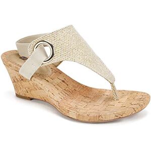 WHITE MOUNTAIN Women's Aida아이다阿依达aidaaidaaidaايداאאידהaida Wedge Sandal, Gold/Glitter, 9 UK WHITE MOUNTAIN Women's Aida아이다阿依达aidaaidaaidaايداאאידהaida Wedge Sandal, Gold/Glitter, 9 UK