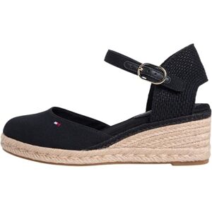 Tommy Hilfiger Women's Mid Wedge Espad Closed Toe FW0FW09233 Wedge Espadrilles, BLACK (Black), 5 Tommy Hilfiger Women's Mid Wedge Espad Closed Toe FW0FW09233 Wedge Espadrilles, BLACK (Black), 5