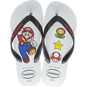 Havaianas Mario Bros (Mini Me) Unisex Kids FlipFlop White/Black 9/9.5 UK Child Havaianas Mario Bros (Mini Me) Unisex Kids FlipFlop White/Black 9/9.5 UK Child
