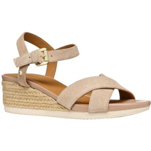 Geox D ISCHIA CORDA B, Women’s Wedge Sandal, Dk Skin, Geox D ISCHIA CORDA B, Women’s Wedge Sandal, Dk Skin,