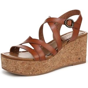 Blowfish Malibu Women's Aurora Wedge Sandal, Scotch Brown Faux Leather, Medium Fit, UK 3 Blowfish Malibu Women's Aurora Wedge Sandal, Scotch Brown Faux Leather, Medium Fit, UK 3