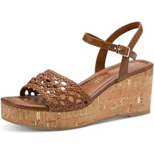 MARCO TOZZI Women's 2-28379-44 Wedge Sandals, Cognac, 40 EU, Cognac, 8 UK MARCO TOZZI Women's 2-28379-44 Wedge Sandals, Cognac, 40 EU, Cognac, 8 UK