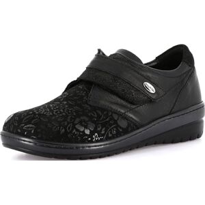 GRÜNLAND GRUNLAND-NILE-Elastic Comfort Shoe, Removable Re-Soft Insole Made of Cork and Leather, Contoured Sole and 3.5 cm high Wedge Heel Black GRÜNLAND GRUNLAND-NILE-Elastic Comfort Shoe, Removable Re-Soft Insole Made of Cork and Leather, Contoured Sole and 3.5 cm high Wedge Heel Black