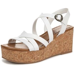 Blowfish Malibu Women's Aurora Wedge Sandal, White Faux Leather, Medium Fit, UK 4 Blowfish Malibu Women's Aurora Wedge Sandal, White Faux Leather, Medium Fit, UK 4
