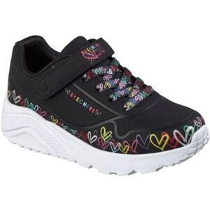 Skechers Girl's Uno Lite Heart Craze Sneakers, Black Synthetic/Multi Trim, 11 UK Child Skechers Girl's Uno Lite Heart Craze Sneakers, Black Synthetic/Multi Trim, 11 UK Child