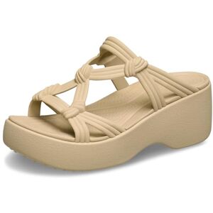 Crocs Women, Brooklyn Knot Sky Sandal, Beige. 3 UK Women Crocs Women, Brooklyn Knot Sky Sandal, Beige. 3 UK Women