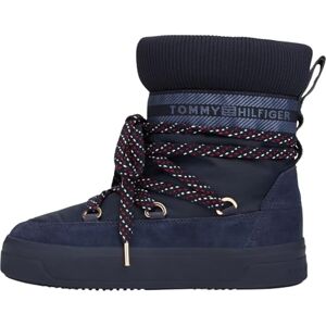 Tommy Hilfiger Women’s Lace-up Ankle Boots, Blue (Space Blue), 7.5 Tommy Hilfiger Women’s Lace-up Ankle Boots, Blue (Space Blue), 7.5