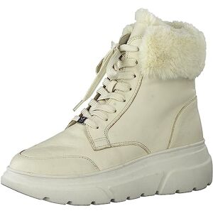 CAPRICE Women's high-top sneakers with lining Memotion made of leather Fur Width G, Ivory (Offwhite Soft), 4 UK CAPRICE Women's high-top sneakers with lining Memotion made of leather Fur Width G, Ivory (Offwhite Soft), 4 UK